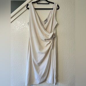 H&M Cream Draped Dress